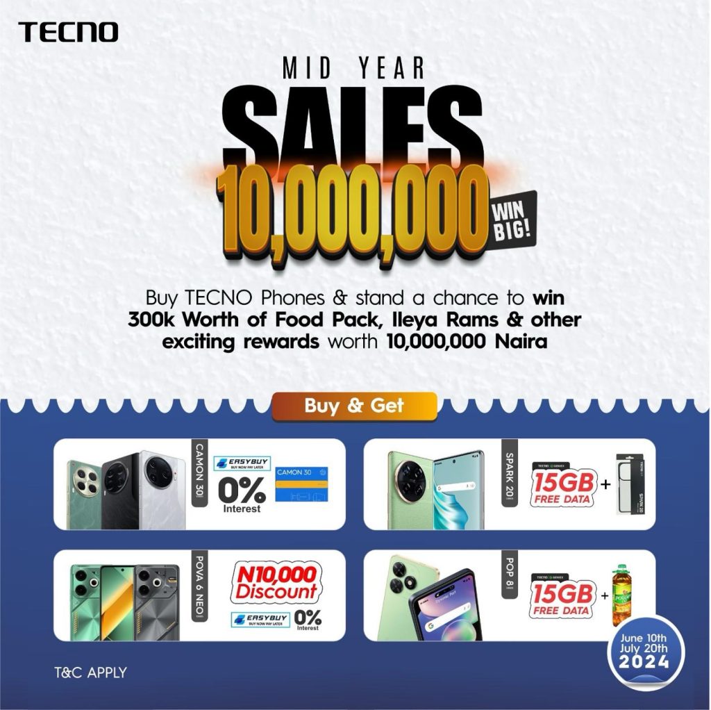 Be The Next Winner With TECNO’s Mid-Year Sales Promo
