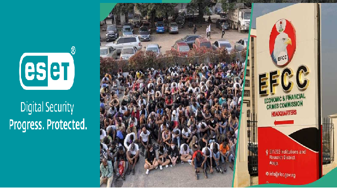 ESET Reacts As EFCC Arrests 792 Crypto Fraud Suspects
